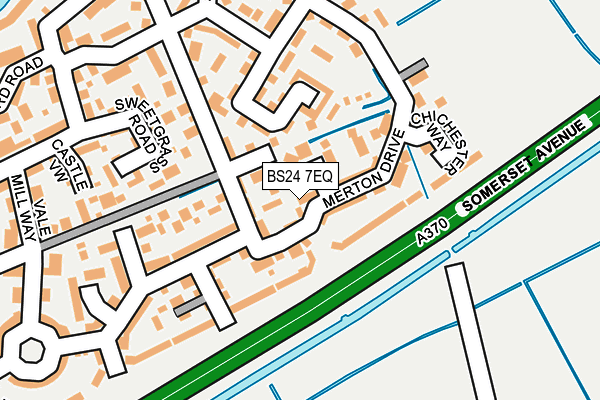 BS24 7EQ map - OS OpenMap – Local (Ordnance Survey)