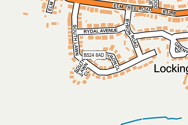 BS24 8AD map - OS OpenMap – Local (Ordnance Survey)