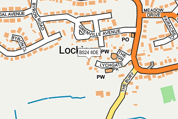 BS24 8DE map - OS OpenMap – Local (Ordnance Survey)
