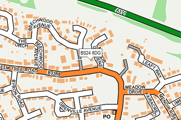 BS24 8DG map - OS OpenMap – Local (Ordnance Survey)