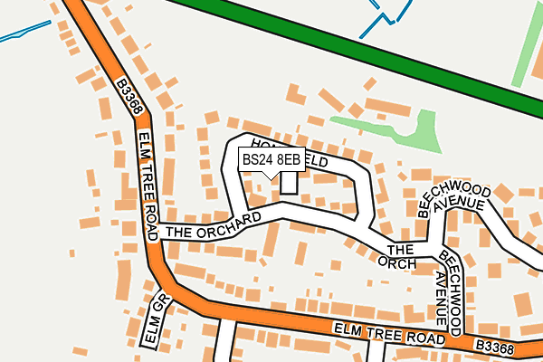 BS24 8EB map - OS OpenMap – Local (Ordnance Survey)