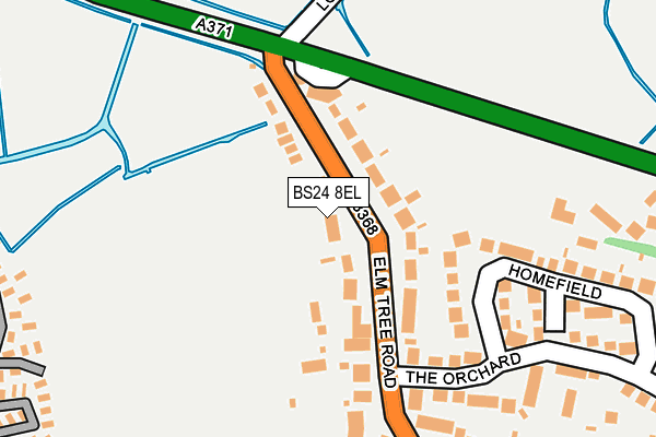 BS24 8EL map - OS OpenMap – Local (Ordnance Survey)