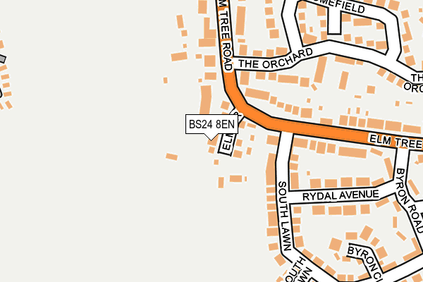 BS24 8EN map - OS OpenMap – Local (Ordnance Survey)