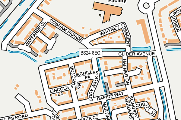 BS24 8EQ map - OS OpenMap – Local (Ordnance Survey)