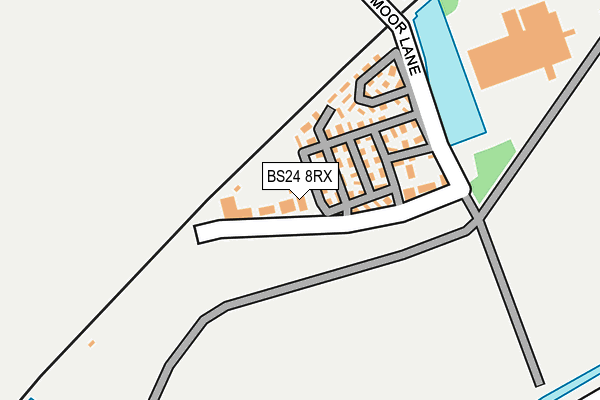 BS24 8RX map - OS OpenMap – Local (Ordnance Survey)