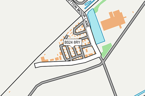BS24 8RY map - OS OpenMap – Local (Ordnance Survey)