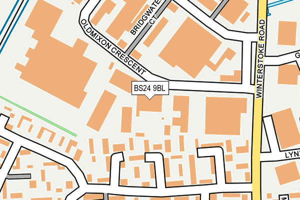 BS24 9BL map - OS OpenMap – Local (Ordnance Survey)