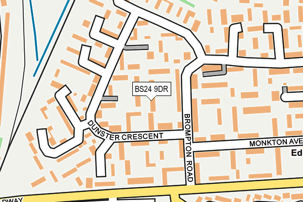 BS24 9DR map - OS OpenMap – Local (Ordnance Survey)