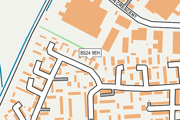 BS24 9EH map - OS OpenMap – Local (Ordnance Survey)