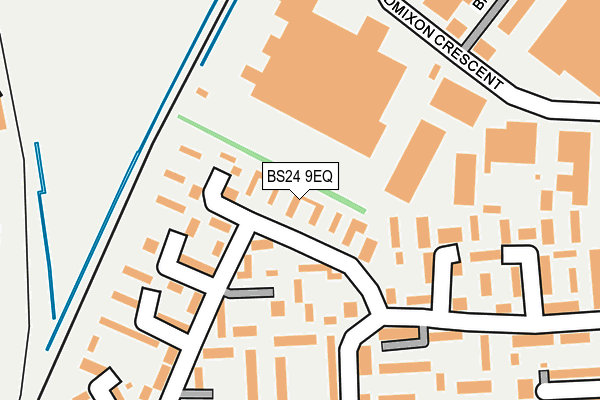 BS24 9EQ map - OS OpenMap – Local (Ordnance Survey)