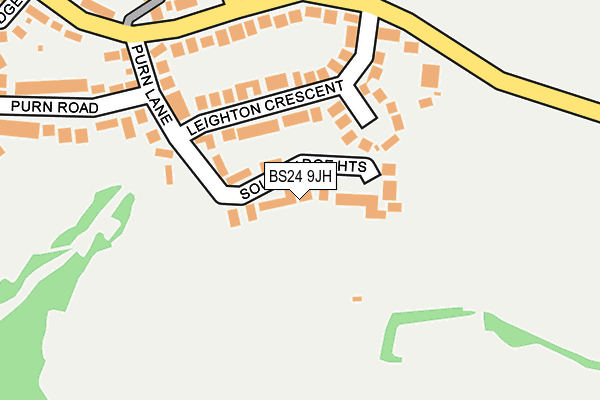 BS24 9JH map - OS OpenMap – Local (Ordnance Survey)