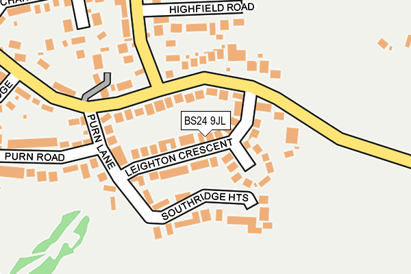 BS24 9JL map - OS OpenMap – Local (Ordnance Survey)