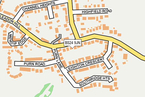 BS24 9JN map - OS OpenMap – Local (Ordnance Survey)