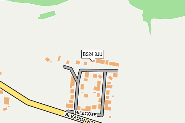 BS24 9JU map - OS OpenMap – Local (Ordnance Survey)