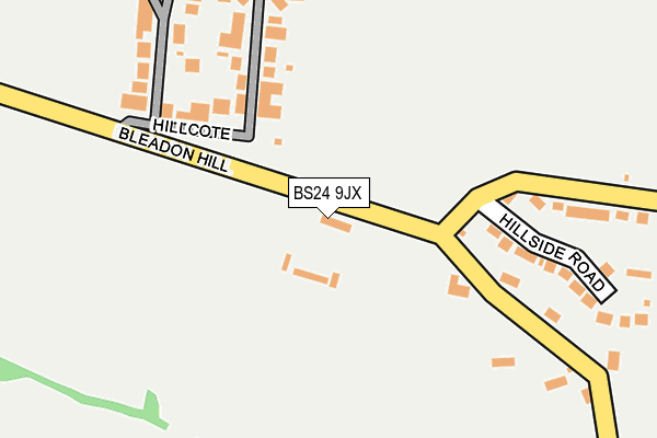 BS24 9JX map - OS OpenMap – Local (Ordnance Survey)