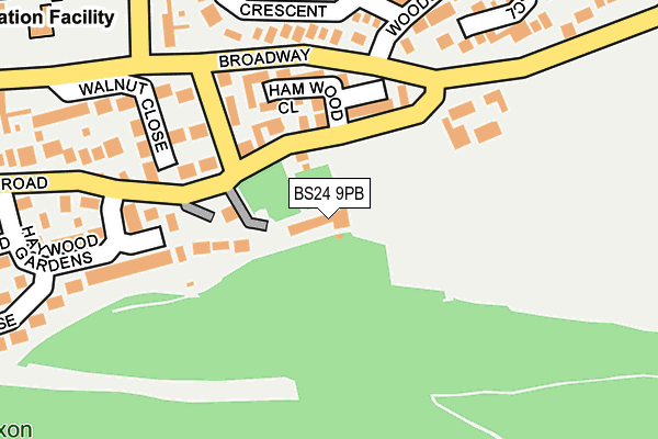 BS24 9PB map - OS OpenMap – Local (Ordnance Survey)