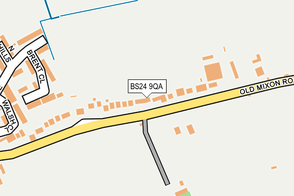 BS24 9QA map - OS OpenMap – Local (Ordnance Survey)