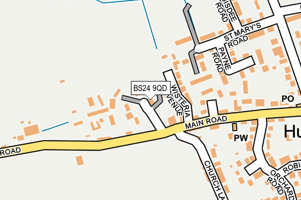 BS24 9QD map - OS OpenMap – Local (Ordnance Survey)