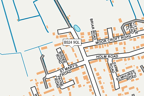 BS24 9QL map - OS OpenMap – Local (Ordnance Survey)