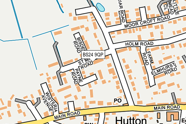BS24 9QP map - OS OpenMap – Local (Ordnance Survey)