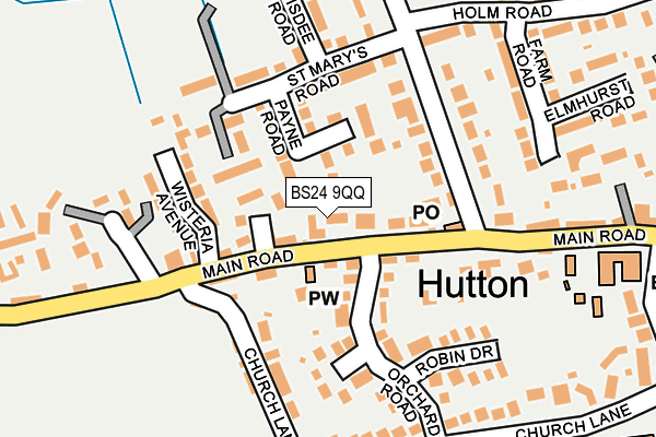 BS24 9QQ map - OS OpenMap – Local (Ordnance Survey)