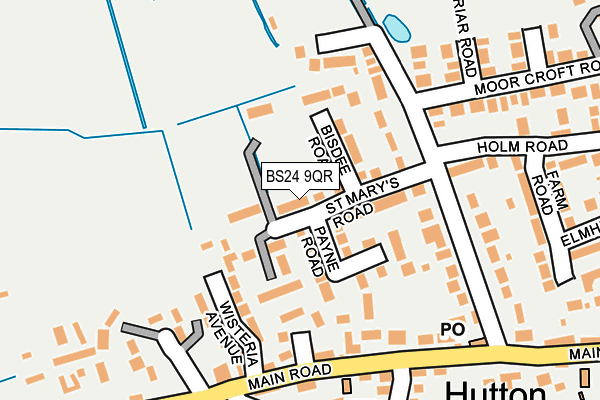 BS24 9QR map - OS OpenMap – Local (Ordnance Survey)