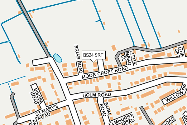 BS24 9RT map - OS OpenMap – Local (Ordnance Survey)