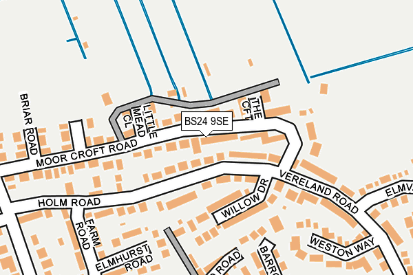 BS24 9SE map - OS OpenMap – Local (Ordnance Survey)