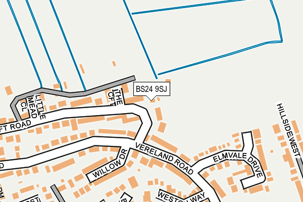 BS24 9SJ map - OS OpenMap – Local (Ordnance Survey)