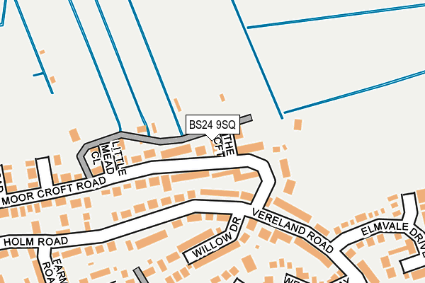 BS24 9SQ map - OS OpenMap – Local (Ordnance Survey)