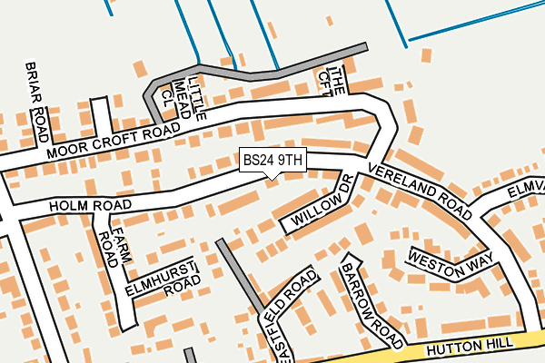 BS24 9TH map - OS OpenMap – Local (Ordnance Survey)