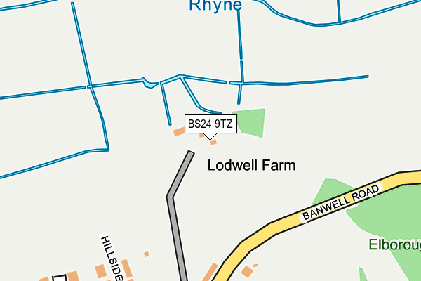 BS24 9TZ map - OS OpenMap – Local (Ordnance Survey)