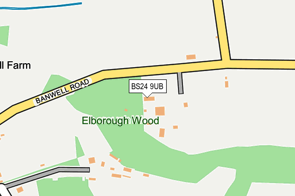 BS24 9UB map - OS OpenMap – Local (Ordnance Survey)