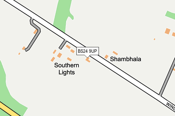 BS24 9UP map - OS OpenMap – Local (Ordnance Survey)