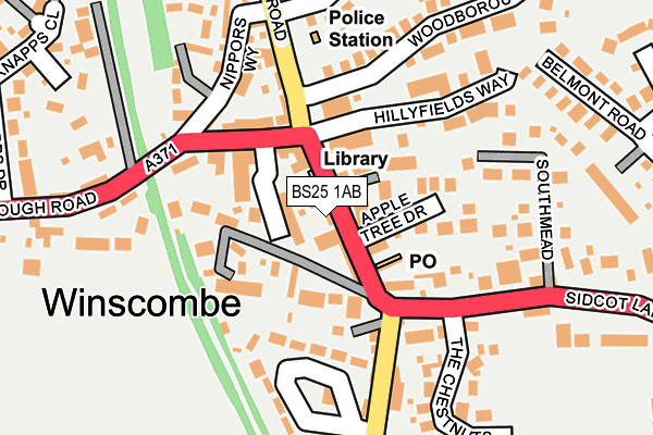Map of WINSCOMBE KEBAB LTD at local scale