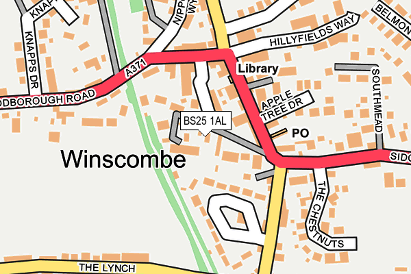 BS25 1AL map - OS OpenMap – Local (Ordnance Survey)