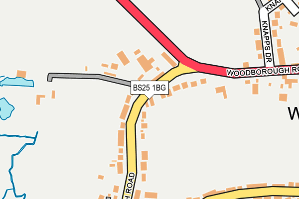 BS25 1BG map - OS OpenMap – Local (Ordnance Survey)