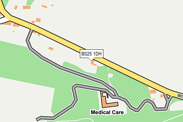 BS25 1DH map - OS OpenMap – Local (Ordnance Survey)
