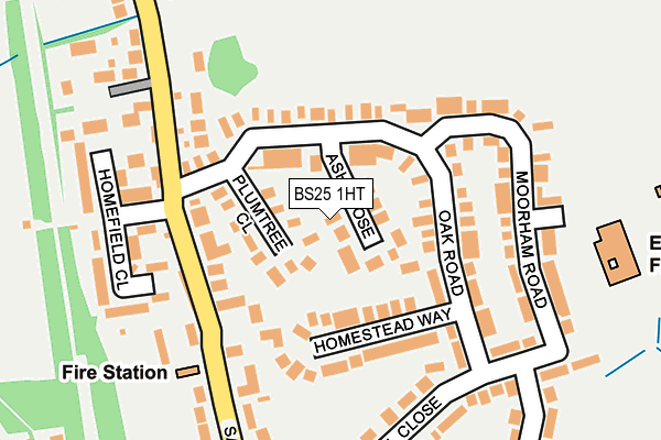 BS25 1HT map - OS OpenMap – Local (Ordnance Survey)