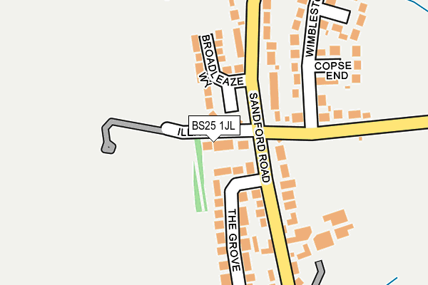 BS25 1JL map - OS OpenMap – Local (Ordnance Survey)