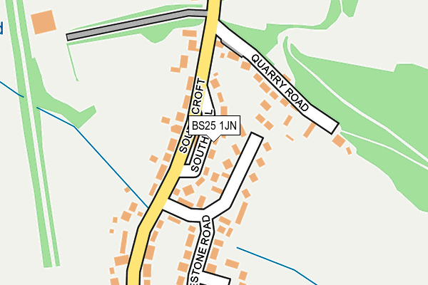 BS25 1JN map - OS OpenMap – Local (Ordnance Survey)