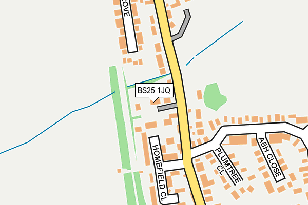 BS25 1JQ map - OS OpenMap – Local (Ordnance Survey)