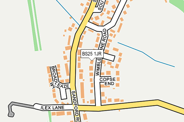 BS25 1JR map - OS OpenMap – Local (Ordnance Survey)