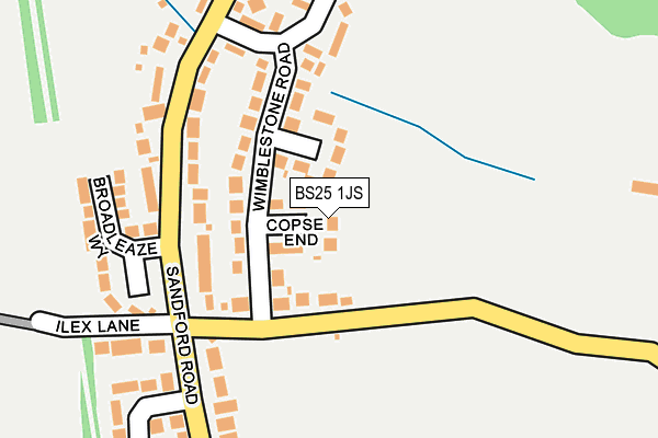 BS25 1JS map - OS OpenMap – Local (Ordnance Survey)