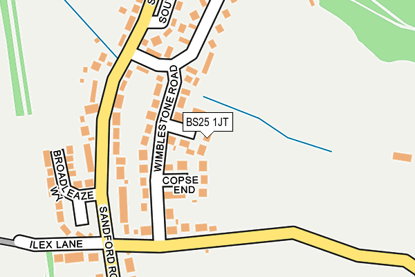 BS25 1JT map - OS OpenMap – Local (Ordnance Survey)