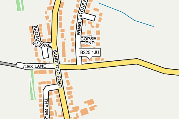 BS25 1JU map - OS OpenMap – Local (Ordnance Survey)