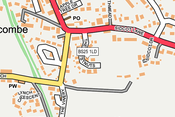 BS25 1LD map - OS OpenMap – Local (Ordnance Survey)