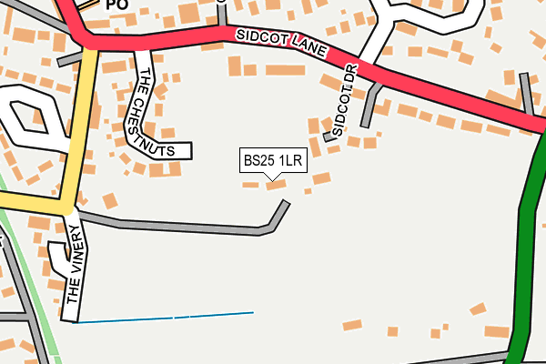 BS25 1LR map - OS OpenMap – Local (Ordnance Survey)