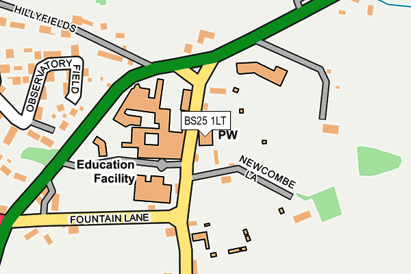 BS25 1LT map - OS OpenMap – Local (Ordnance Survey)