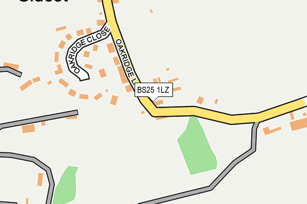 BS25 1LZ map - OS OpenMap – Local (Ordnance Survey)